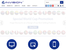 Tablet Screenshot of invisiontvbrackets.com